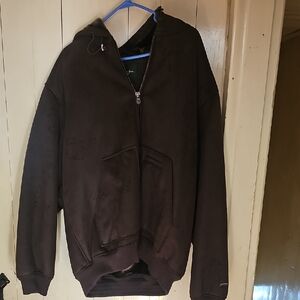 Chocolate Brown Hooded Jacket